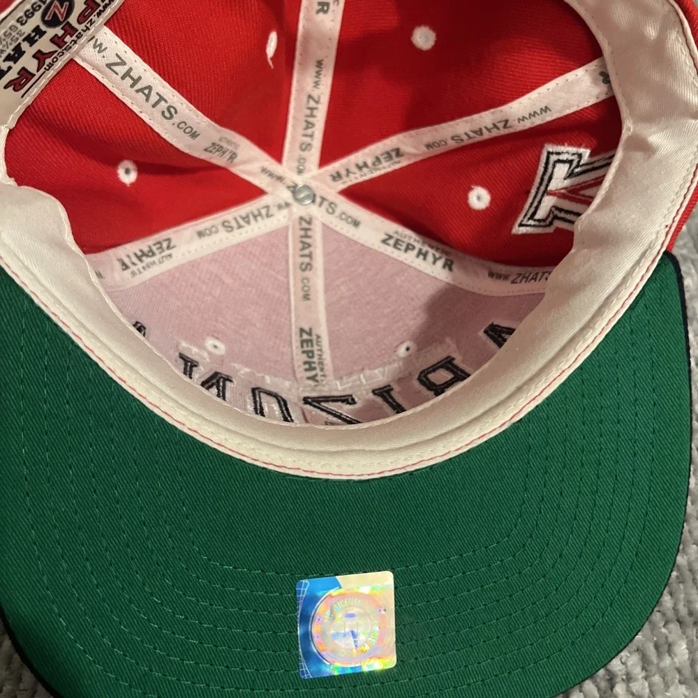 Rare‎ Zephyr Arizona Embroidery Logo Hat Snapback Red NCAA College(h10)